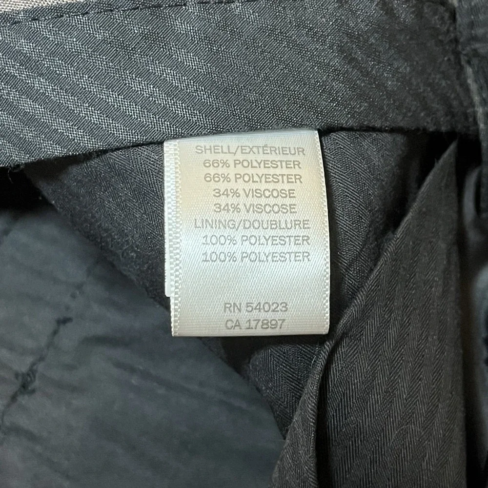 Banana Republic Pants Mens 32x34 Brown Pinstriped Classic Fit Polyester Light